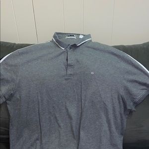 Gray 3 button Calvin Klein shirt